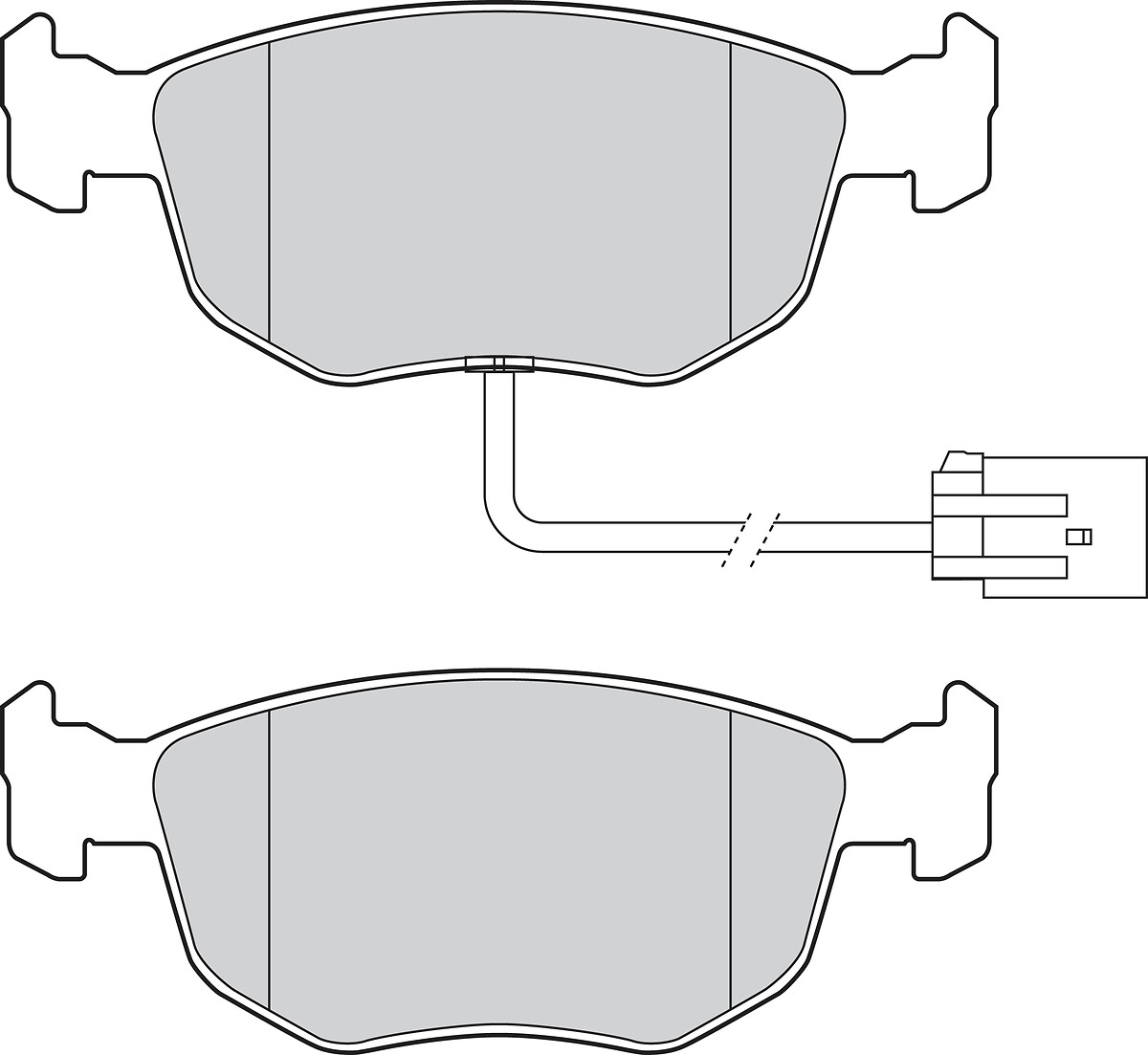Jeu de 4 plaquettes de frein VALEO ref. 302837